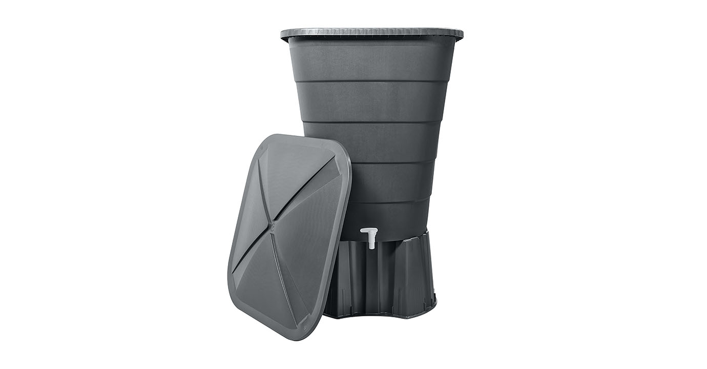 Regentonne eckig 300 l graphitegrey GARANTIA