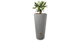 4rain | Vaso 2in1 Decor Regenspeicher zinkgrau