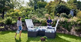 Ergo Quadro TurboPlus U L raised bed Stone
