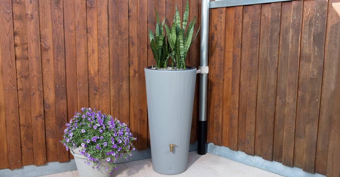 E Vaso 2in1 Decor Regenspeicher 220L zinkgrau 05 Screen