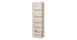 4rain | Slim Stone Decor Wandtank sandbeige