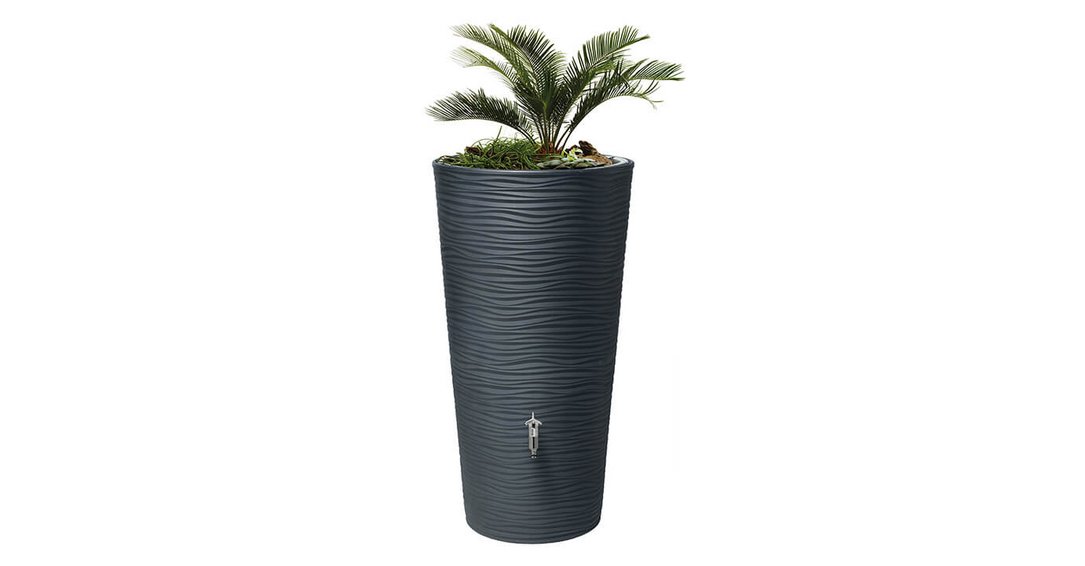 Natura 2in1 Regenspeicher 210L graphitegrey Palme