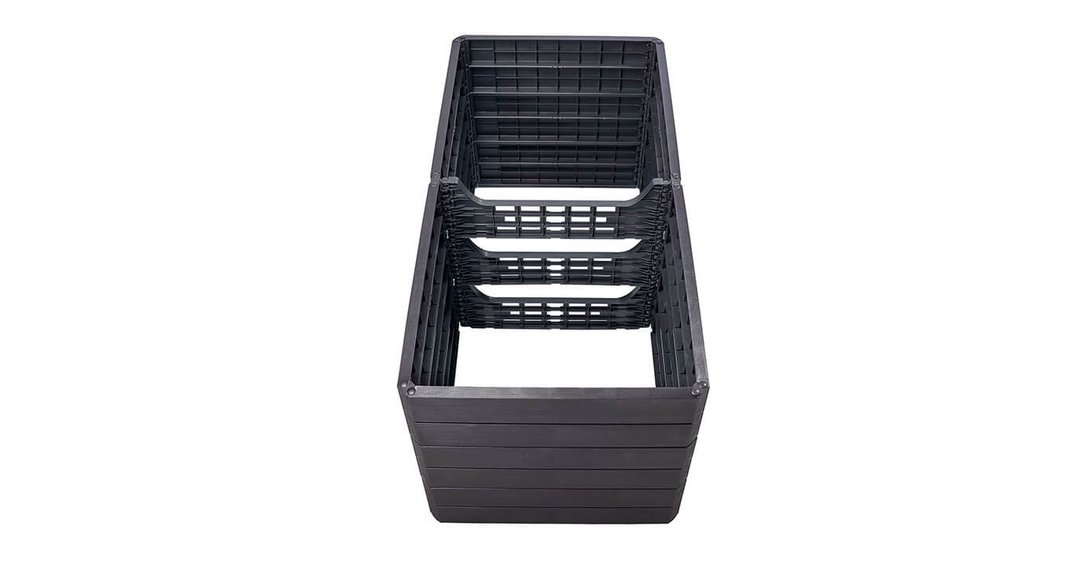 Ergo Quadro 2L 75 Hochbeet wood Draufsicht