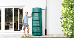 4rain | Zbiornik na wodę deszczową Slim - zielony