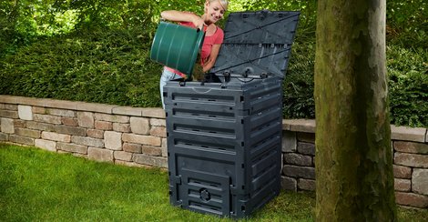 Composteur 600 L Eco-King vert Bac à compost monobloc - Ducatillon