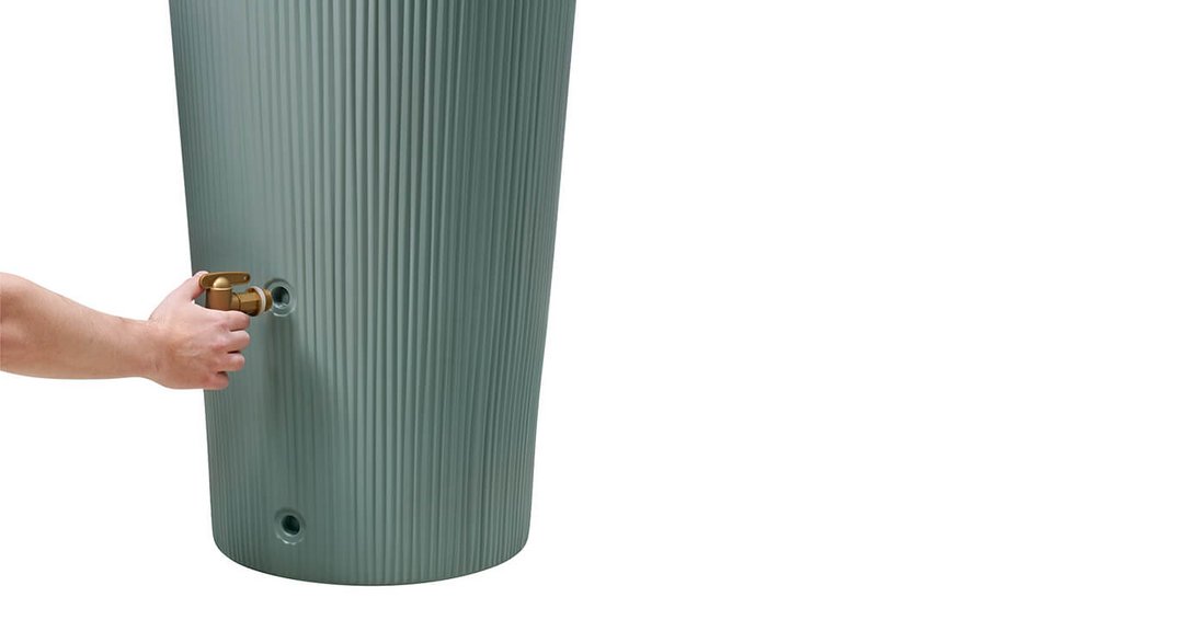 Vaso 2in1 Decor Regenspeicher 220L agave Auslaufhahn