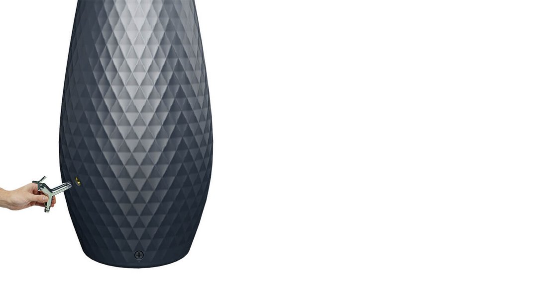 Triagon 2in1 Regenspeicher 230L graphitegrey Auslaufhahn