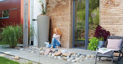 Récupérateur d'eau de pluie CUBUS réservoir de jardin 1000 litres