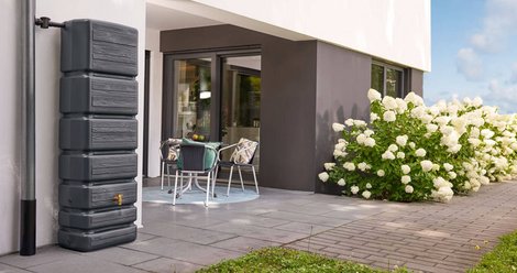 4rain | Slim Wood Decor Wandtank 350 l