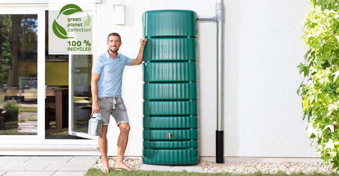 Slim Wandtank 650L dunkelgruen green planet