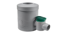 Collecteur de gouttière avec robinet - Gris