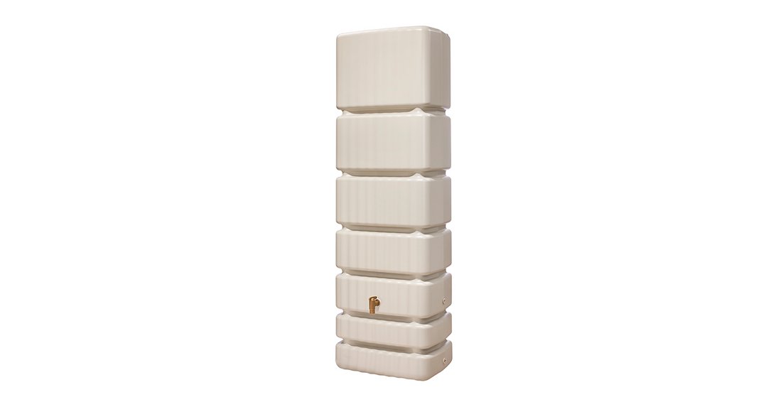 4rain | Wall-mounted slim tank sand beige