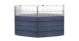 Jardinera modular Ergo Turbo piedra