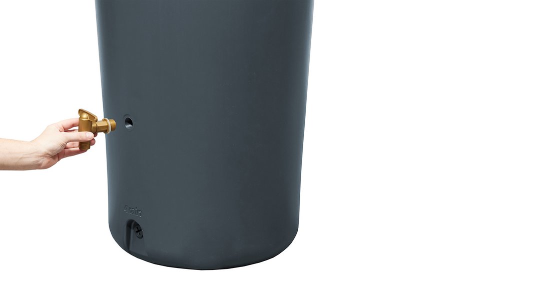 Azura 2in1 Decor 230l graphitegrey mit Anschlusshahn