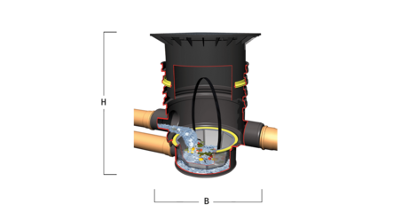 Universal filter 3 XL external, suitable for pedestrian loading